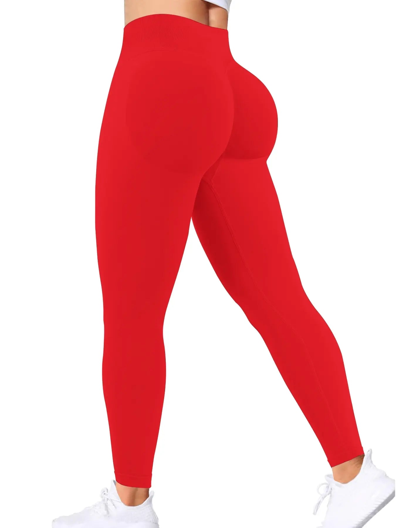 Workout Gym Leggings for Women, Seamless Compression Tummy Control Leggings Mid Rise Yoga Pants Hidden Scrunch Seamless Leggings Scrunch Workout Leggings Tummy Control Butt Lifting Gym Yoga Pants Seamless Yoga Leggings, Workout Train Leggings