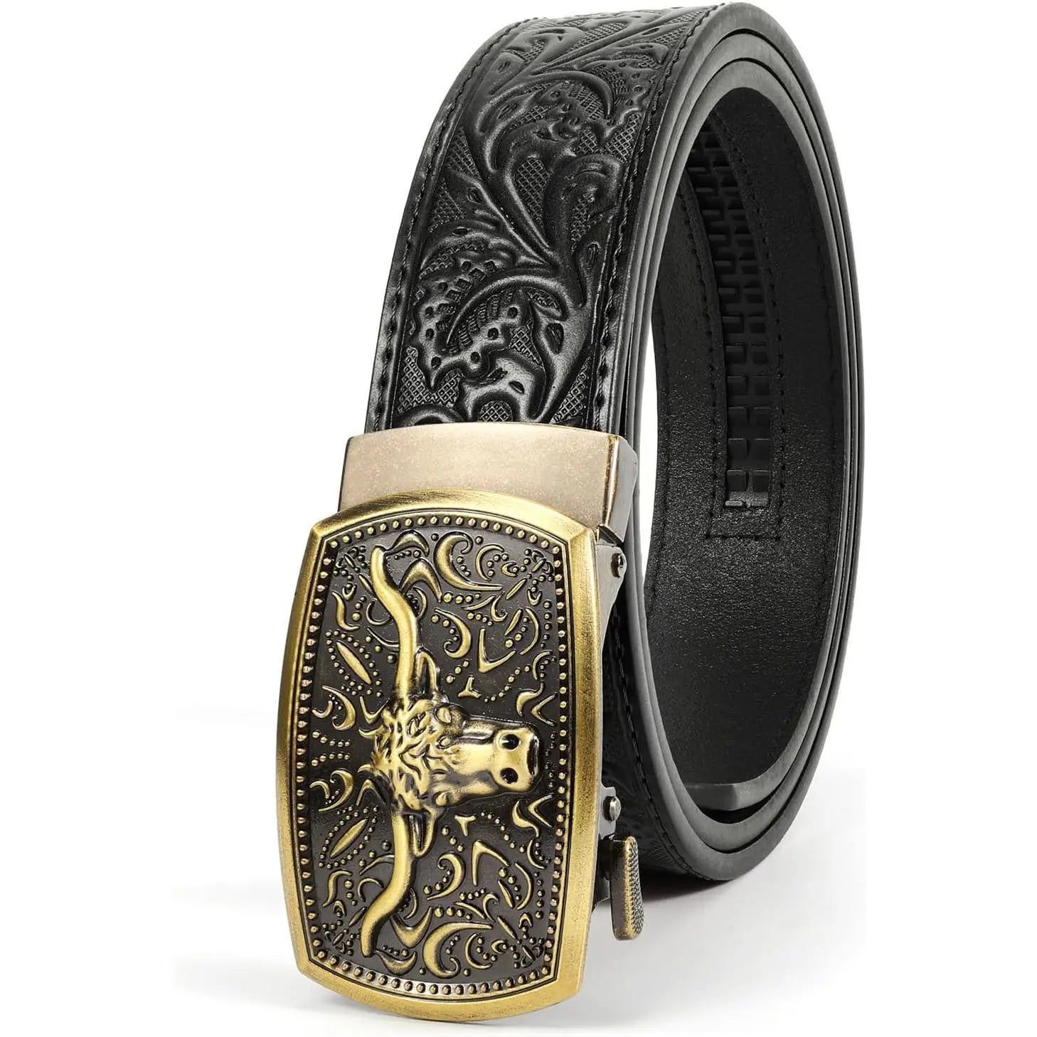 BELTROAD Men'S Western Ratchet Belt with Embossed Patterns & Smooth Ratcheting Action for Jeans & Casual Wear Perfect for Country Concerts & Rodeos