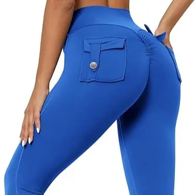 Scrunch Leggings with Pockets High Waist Butt Lifting