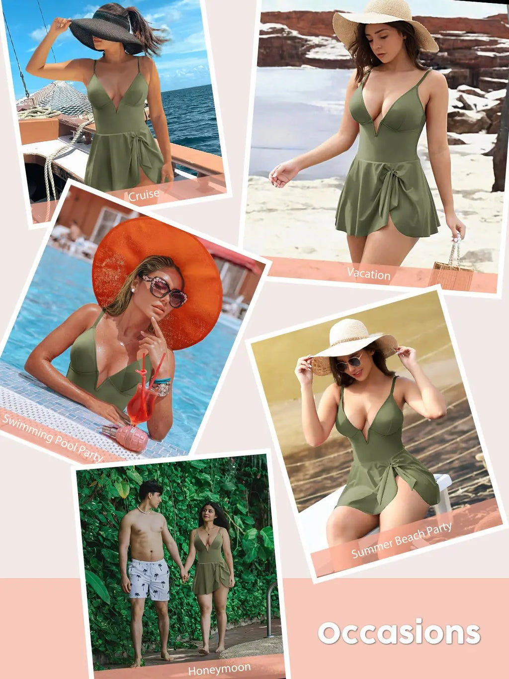Joyshaper Swim Dress for Women One Piece Skirted Swimsuit Tummy Control Bathing Suits Swimdress Sexy Swimwear