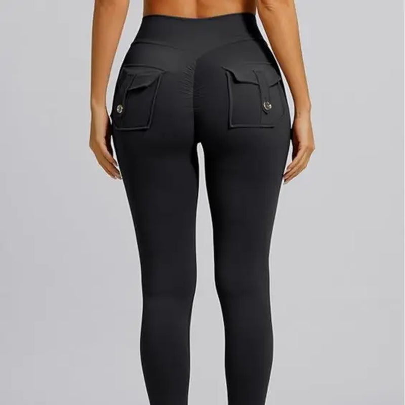Scrunch Leggings with Pockets High Waist Butt Lifting