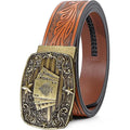BELTROAD Men'S Western Ratchet Belt with Embossed Patterns & Smooth Ratcheting Action for Jeans & Casual Wear Perfect for Country Concerts & Rodeos