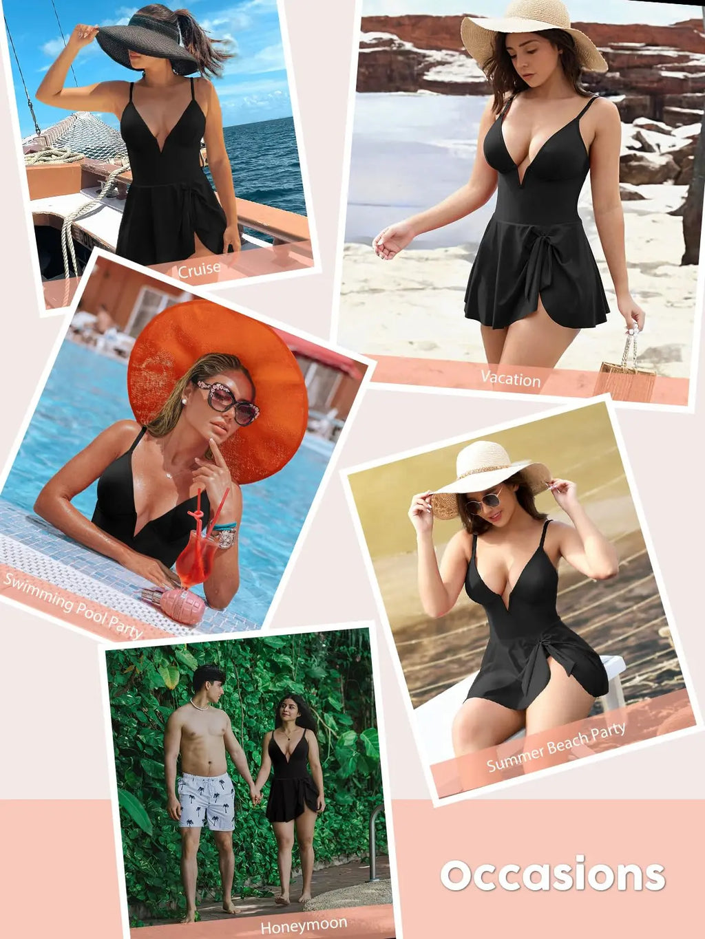 Joyshaper Swim Dress for Women One Piece Skirted Swimsuit Tummy Control Bathing Suits Swimdress Sexy Swimwear